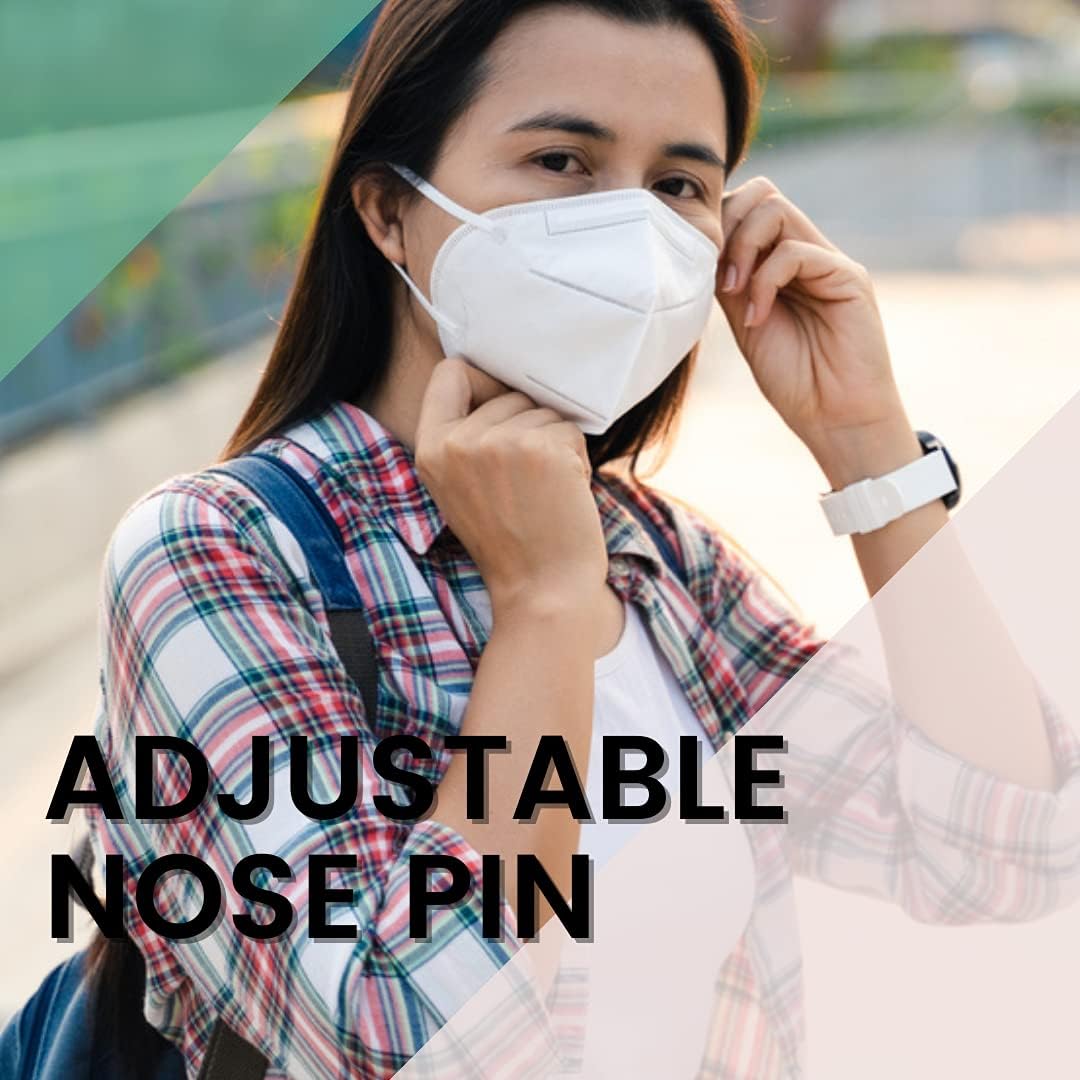 Orbica Premium N95 Mask For Men And Women With Mask Adjuster - Washable - Reusable - Pollution - Protection Mask - Advanced Filtration (Pack Of 5) 2