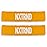 1 Pair Nxtrnd Bicep Bands, Sweat-Absorbent Arm Sweatbands, Football Accessory (Yellow)