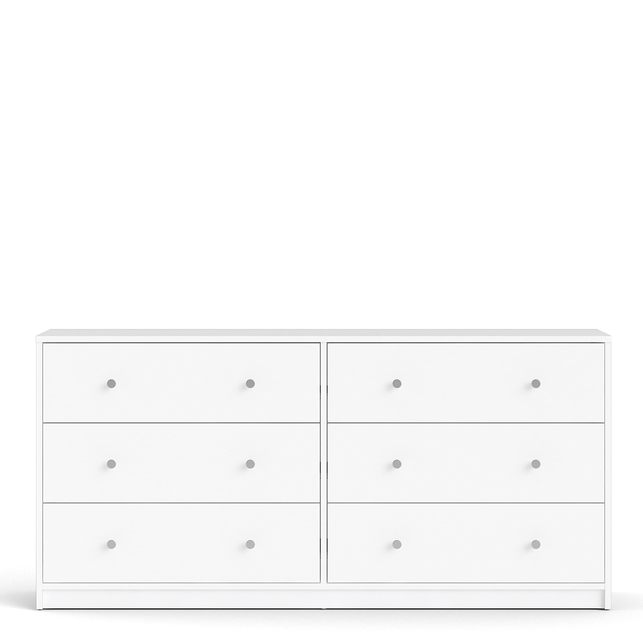 Furniture To Go | May, White, Chest of 6 Drawers (3+3)