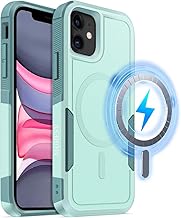 MOBESV Magnetisch Hülle für iPhone 11 6,1 Zoll, Handyhülle kompatibel mit MagSafe, Matte Stoßfeste Cover, Minzgrün