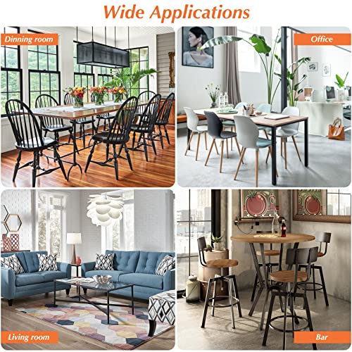 Image of 24Pcs Silicone Chair Leg Floor Protectors for Hardwood and Wooden Floors - Clear, Small Rubber Caps and Covers