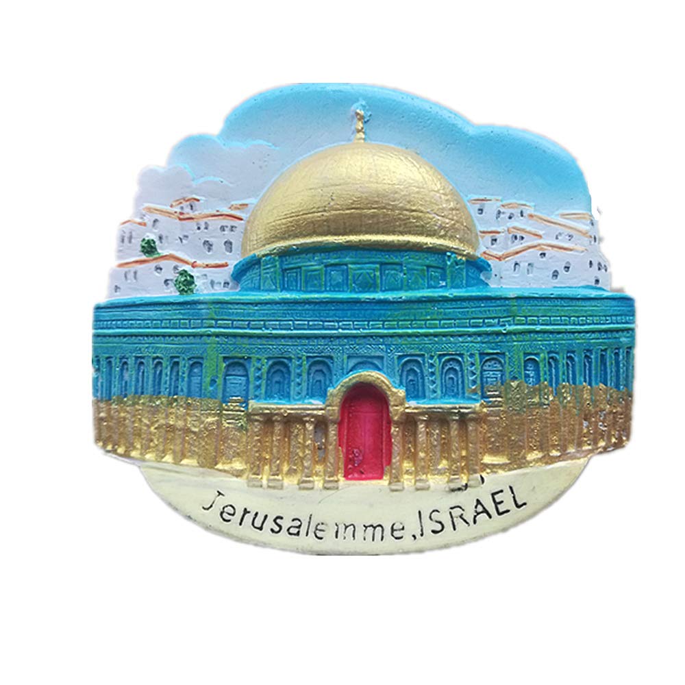 Muyu Magnet 3D Jerusalem Israel Fridge Magnet,Home & Kitchen Decoration Jerusalem Israel Refrigerator Magnet Tourist Souvenir Gift