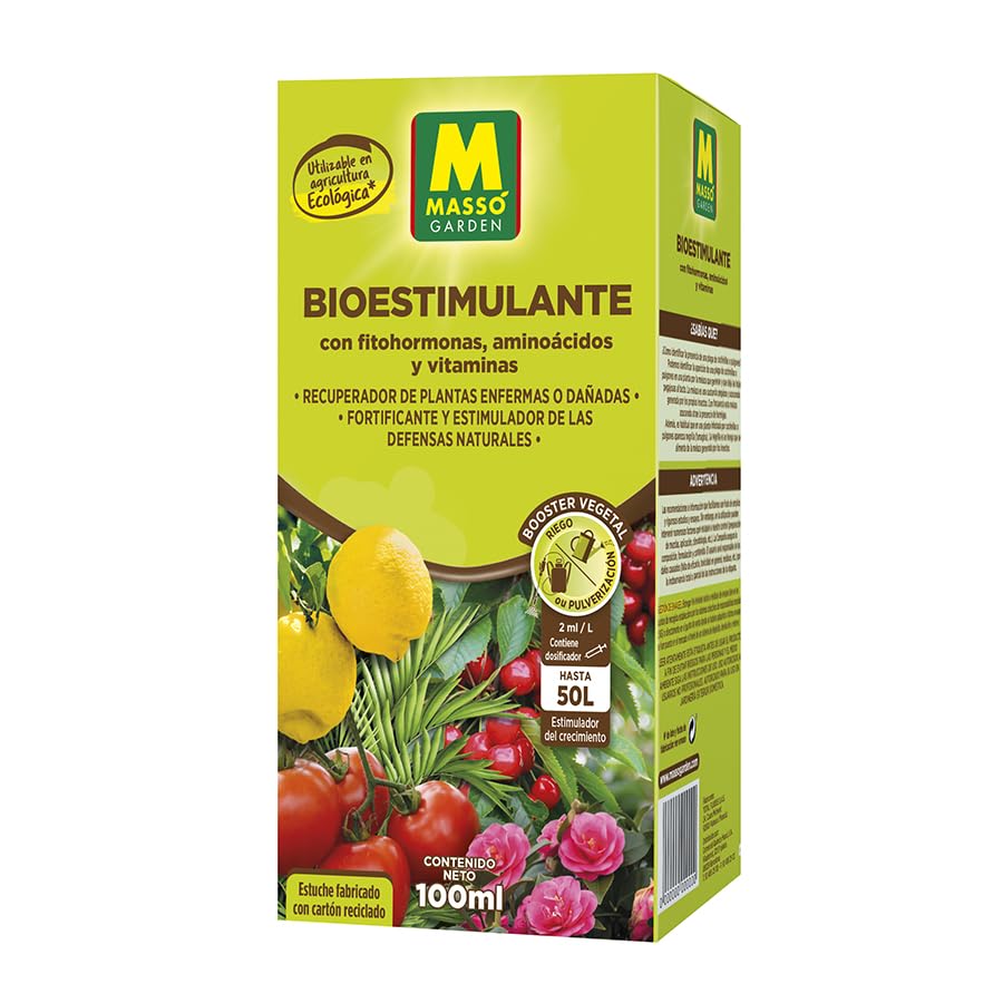 Bioestimulante 100ml - Masso Garden. Con fitohormonas, aminoacido...