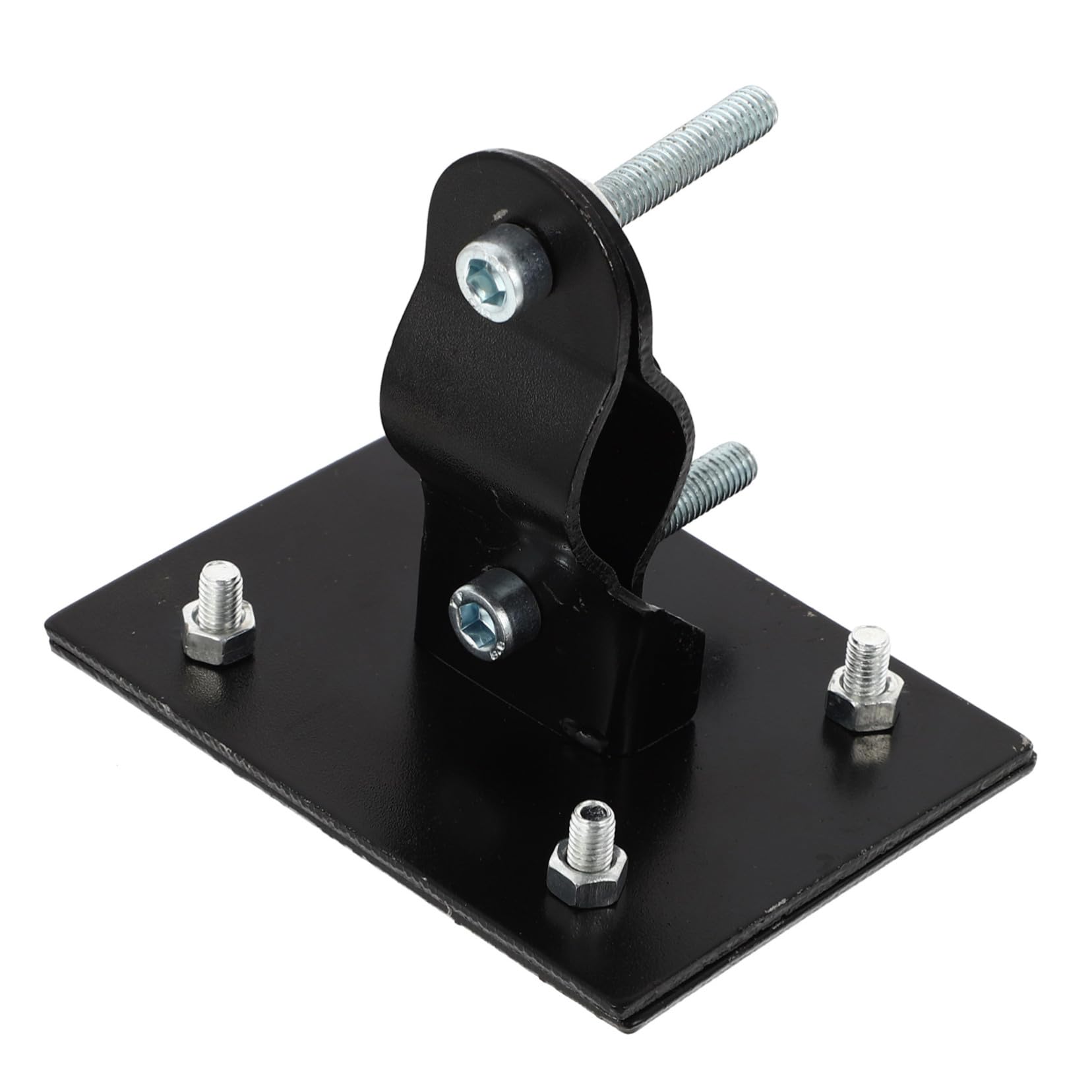 Mipcase 1Pc Electric Bike Front Basket Mounting Bracket Fixed Holder for Easy Installation Lightweight and Durable Design Compatible with Bikes Black