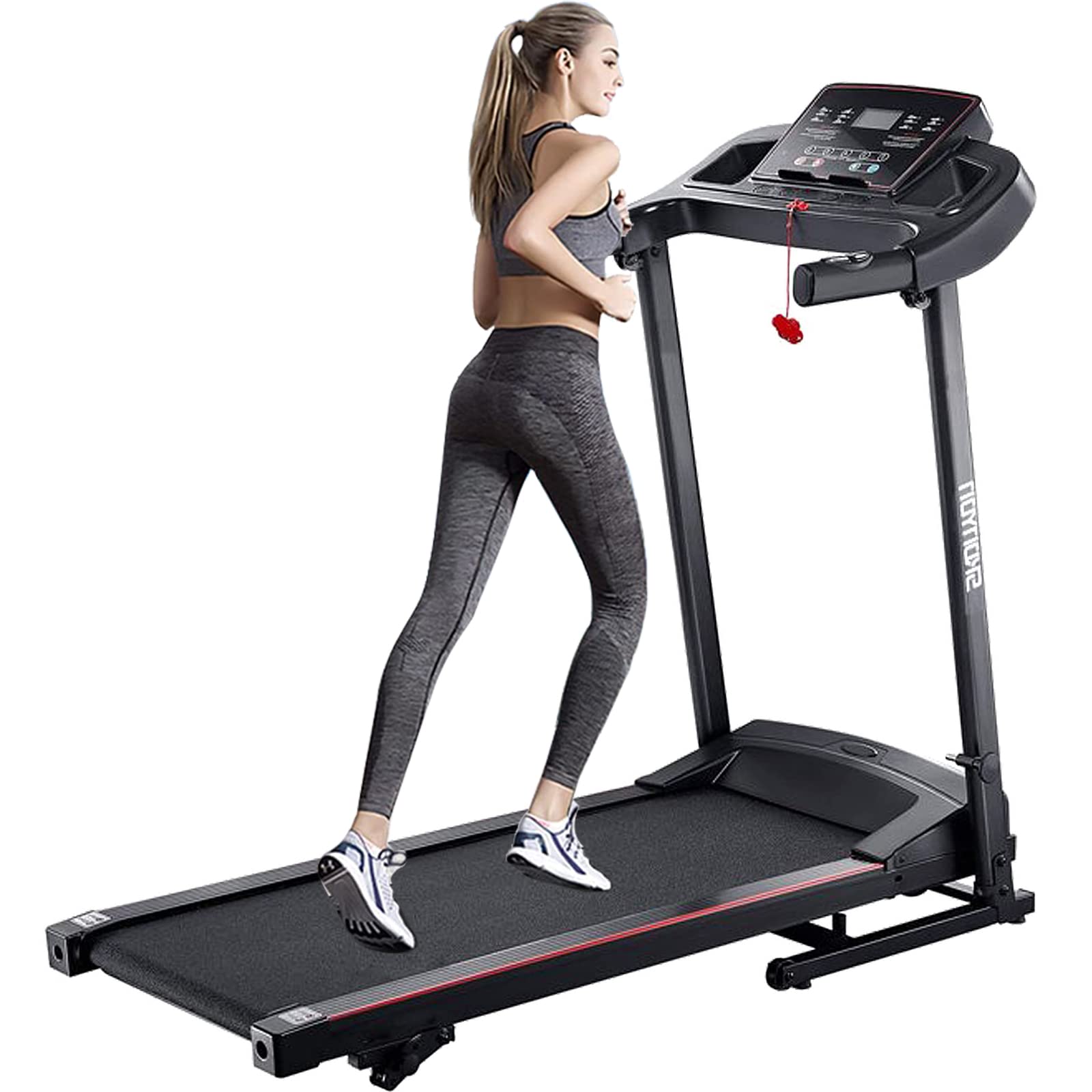 Treadmill,Treadmill for Home,Max 2.5 HP Folding Incline Treadmills for Exercise with LCD Monitor 3 Levels Manual Incline 12 Preset Program Max Speed 7.5MPH Fitness Gym Machine