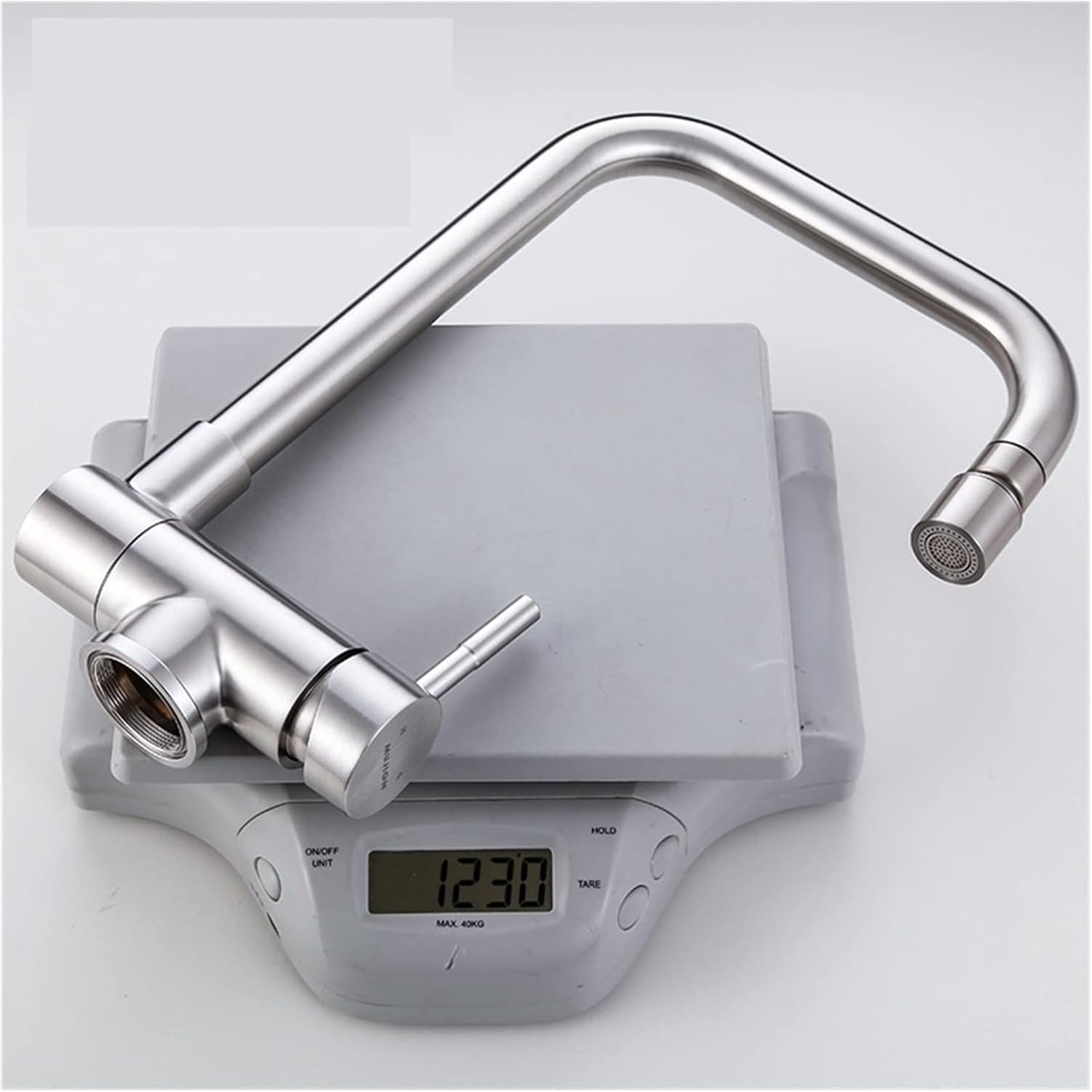 洗面台用蛇口 窓洗いタイプの折りたたみ台所洗面台304ステンレス鋼のシンクは普遍的な蛇口になることができます RV用洗面化粧台用(A