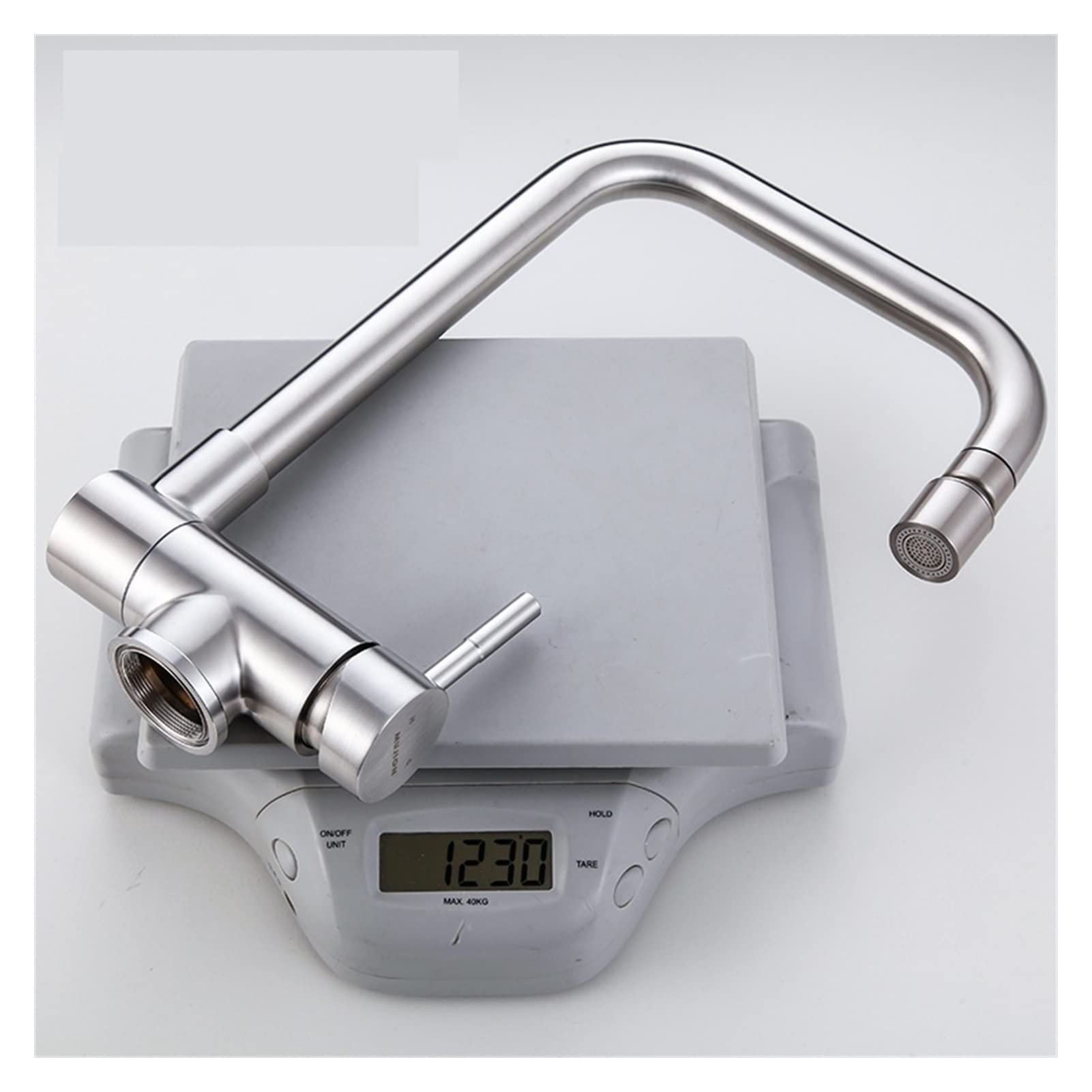 Grifo de baño, Grifo de cocina plegable Tipo agua caliente y frío Lavabo 304 Fregadero acero inoxidable puede ser un grifo universal(B)