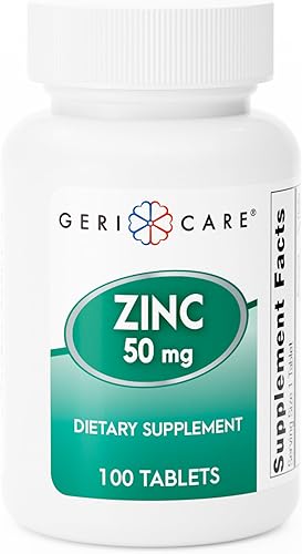 Gericare - Suplemento dietético de sulfato de zinc de 220 mg, 100 unidades