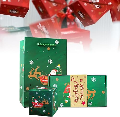 Miniatura 9 de Swertoy Caja de regalo sorpresa crea el sobre rojo rebote de lujo más sorprendente para regalos de cumpleaños (B)