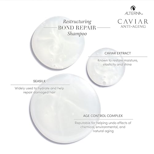 Miniatura 3 de Alterna CAVIAR Anti-Aging Restructuring Bond Repair Conditioner  For Brittle, Damaged and Split Ends  Repairs, Strengthens & Protects Damaged Hair