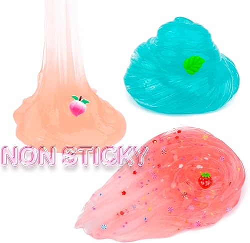 Miniatura 5 de Paquete de 8 slime transparente, juego de limo transparente para niños, regalos de fiesta, juguetes de Navidad, paquete de limo transparente