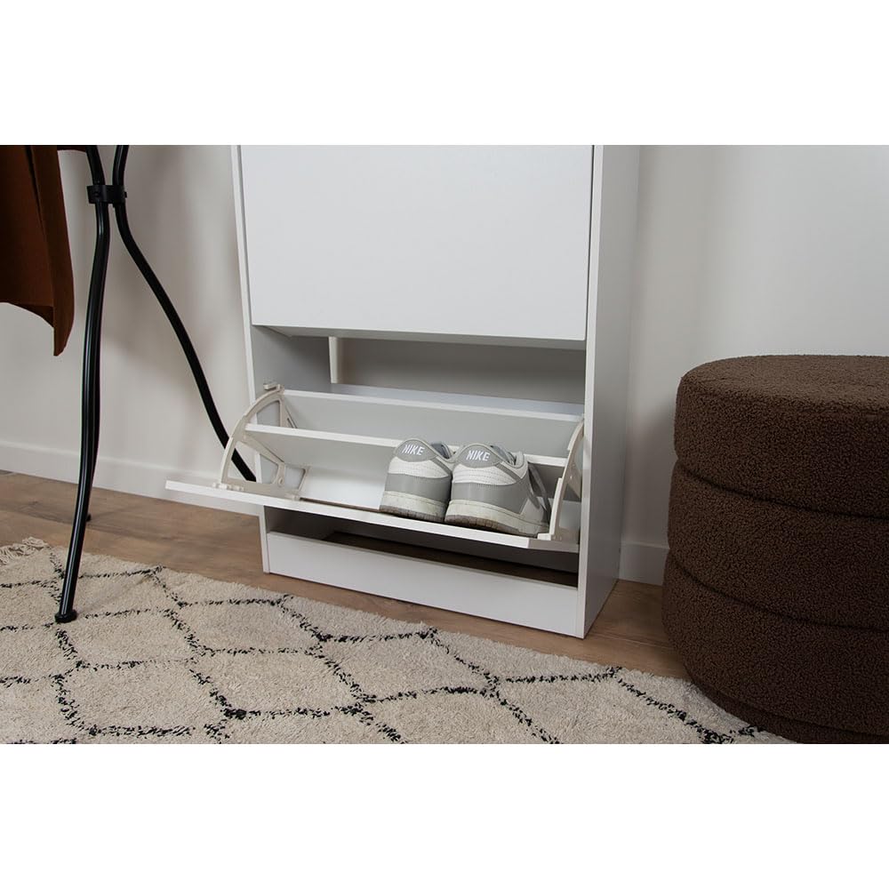 Milton & Oldbrook Armoire à Chaussures NOTO Blanc
