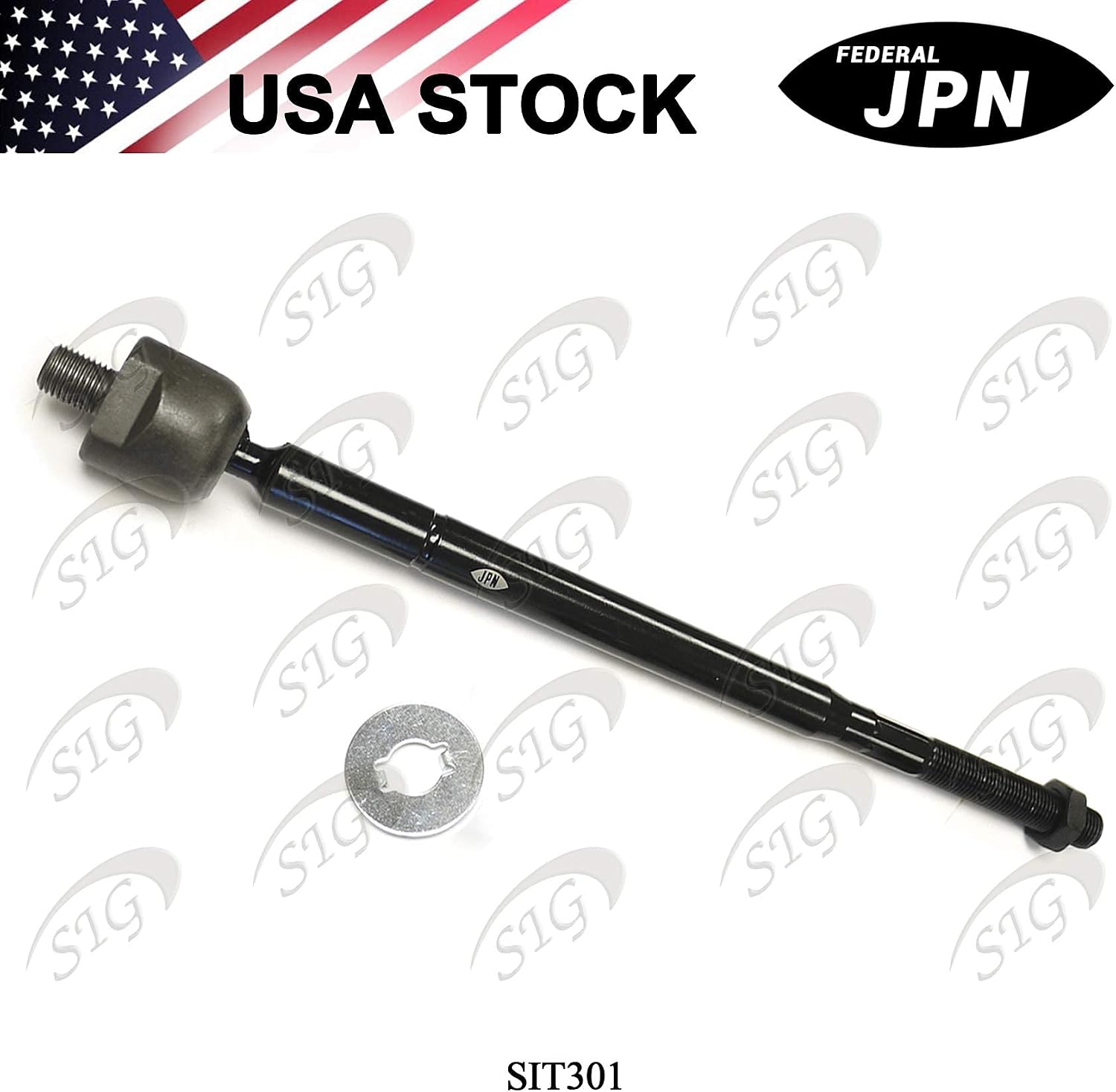 Front Left (Driver Side) or Right (Passenger Side) Inner Tie Rod End Compatible with Lexus & Toyota Model ES300 & Avalon & Camry & Sienna & Solara (Replacement# 4504629355, EV301) - SIT301