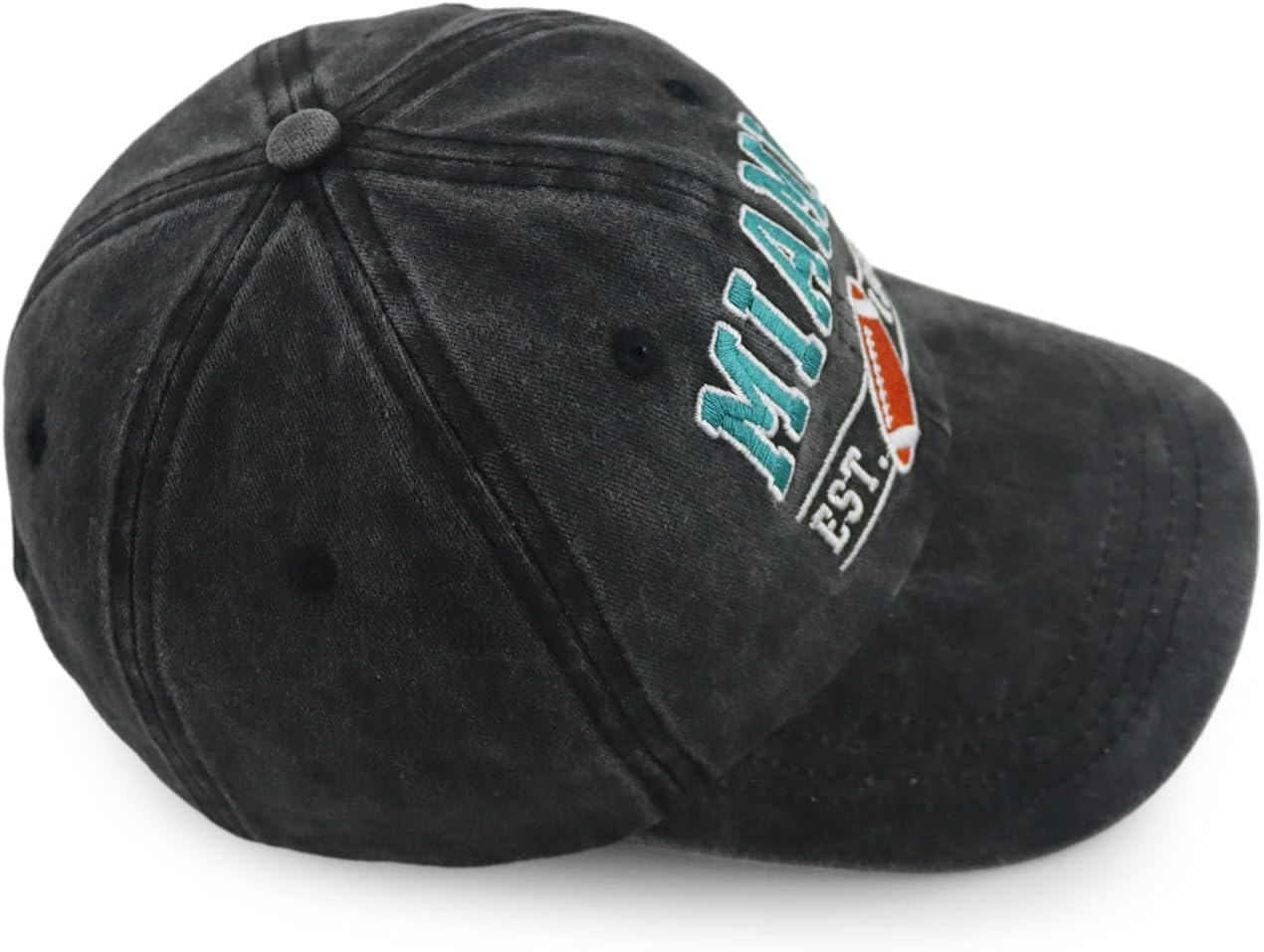 Embroidered City Football Hat for Men Women, Adjustable Unisex Cotton Fans Baseball Cap - Image 4