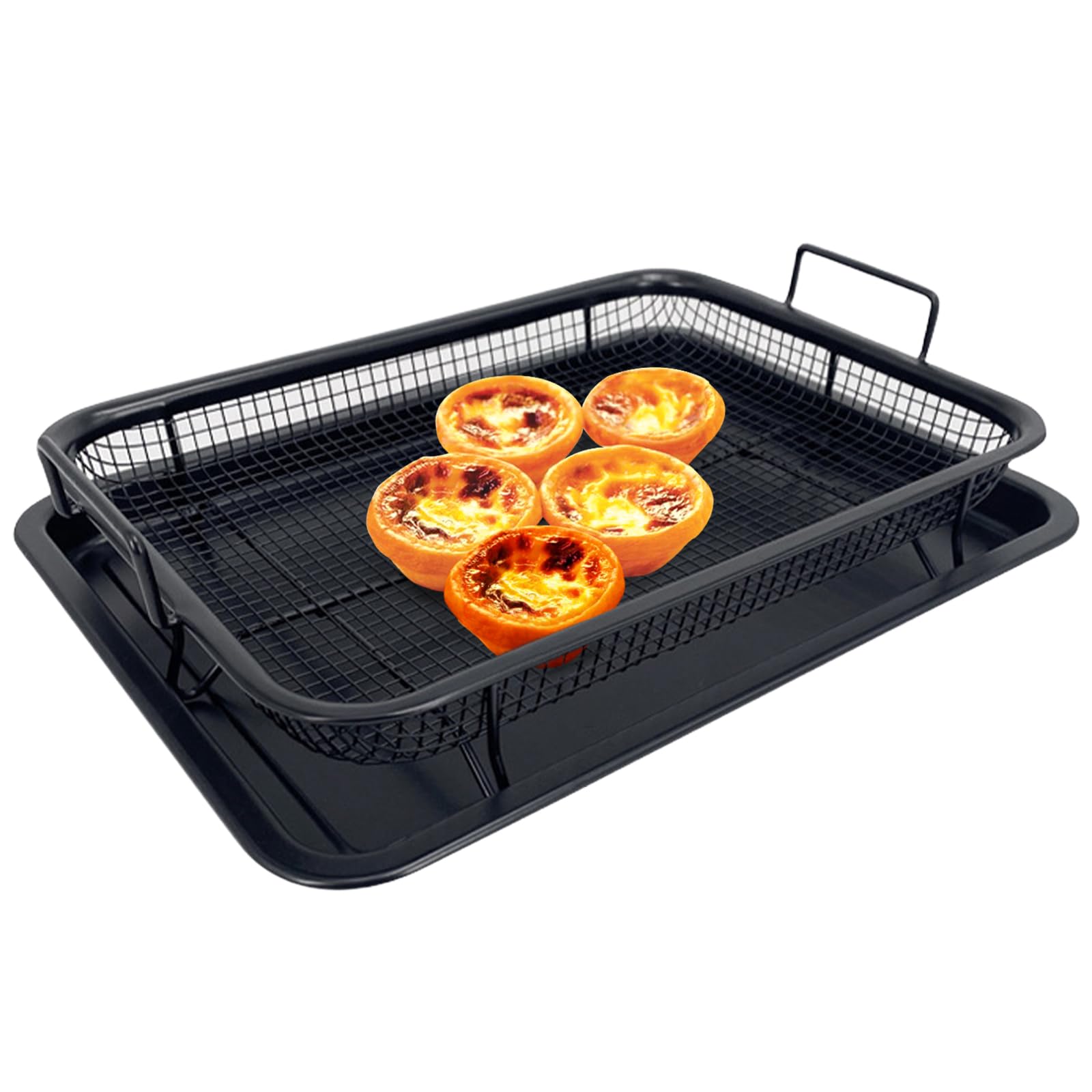 KAILIYA Large Air Fryer Basket with Tray for Oven 11.8