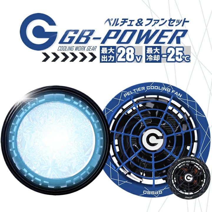 長信ジャパン　ペルチェ一体型ファンセット　1回だけ使用品 長信ジャパン GP980（ペルチェ一体型ファンセット）｜空調服・EF