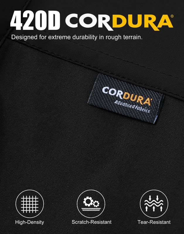 Pioneer Camp Guêtres imperméables - Guêtres d'extérieur en Cordura pour randonnée et neige
