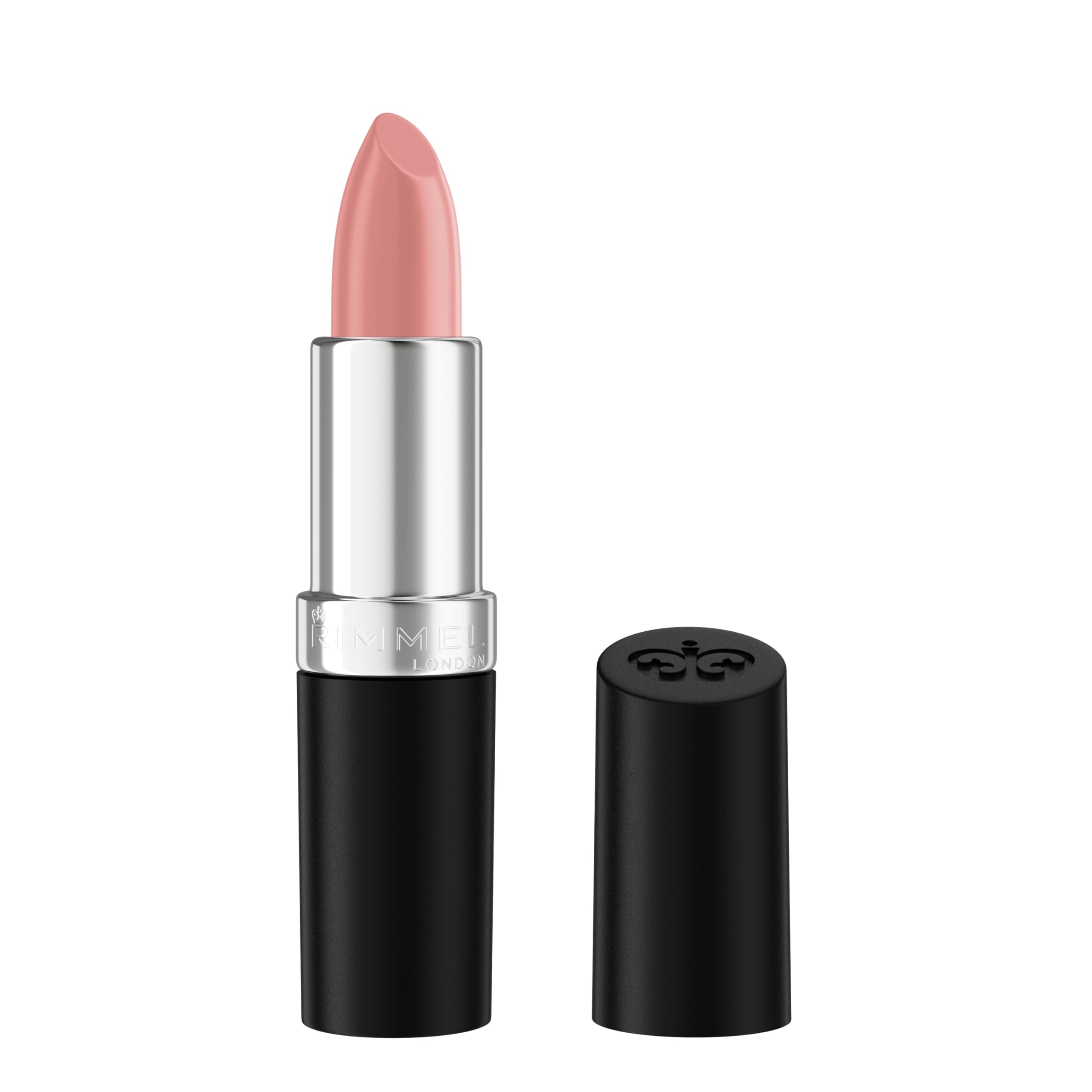 Rimmel London, Lasting Finish Nude Collection Lipstick, Cappuccino Light, długotrwała szminka z masłem aloesowym, natychmiastowe nawilżenie, wegańska formuła, 4g