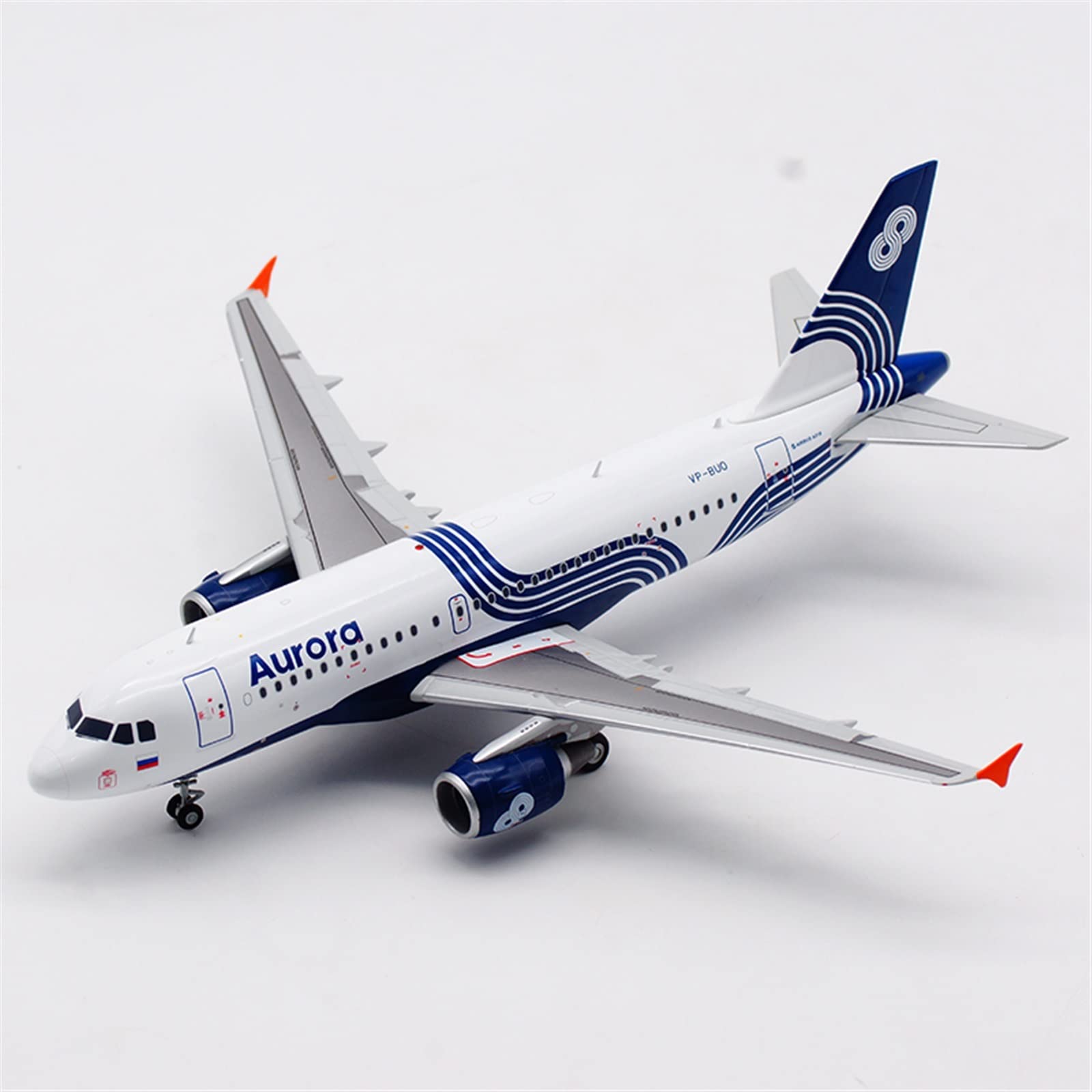 XJBTBA Model w skali 1 200 dla A319 Vp-buo Russian Aurora Airlines samolot odlewany ciśnieniowo samolot ze stopu z podstawą miniaturowy zestaw Hobby