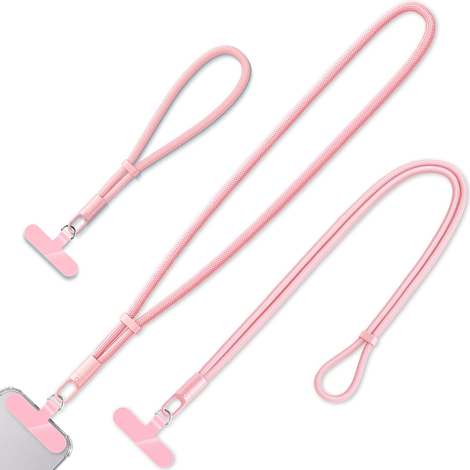 KITANIS 3 Pack Phone Lanyard,1×Phone crossbody strap,1×Phone Neck Strap,1×Wrist Strap,3×Tether Tabs,Universal Cell Phone Multifuctional Patch