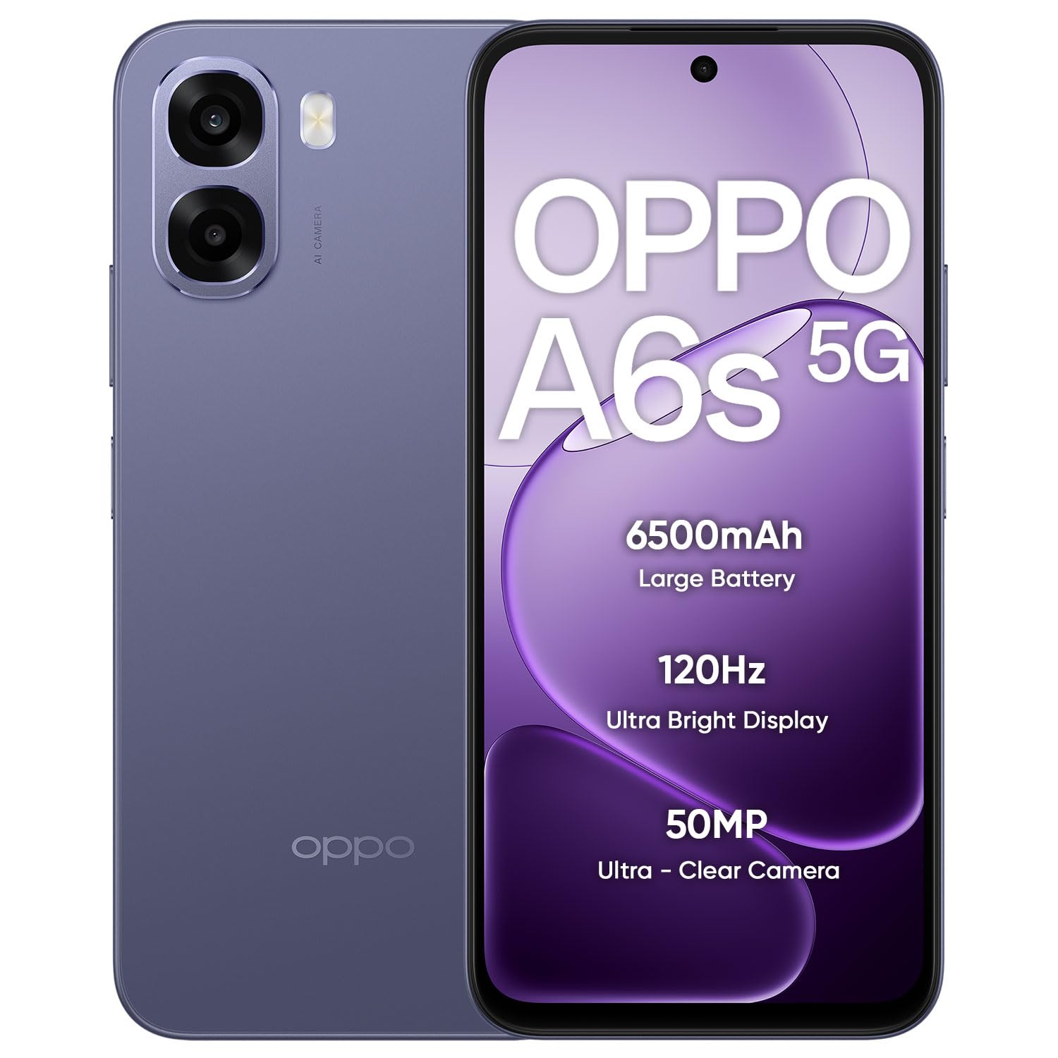 OPPO A6s 5G Smartphone 4+128GB Purple, 6.7-inch HD+ 120Hz Bright Display, 6500mAh Large Battery, 5MP Front Camera & 50MP Camera, MediaTek Dimensity 6300 Mobile Platform, IP64-image-36