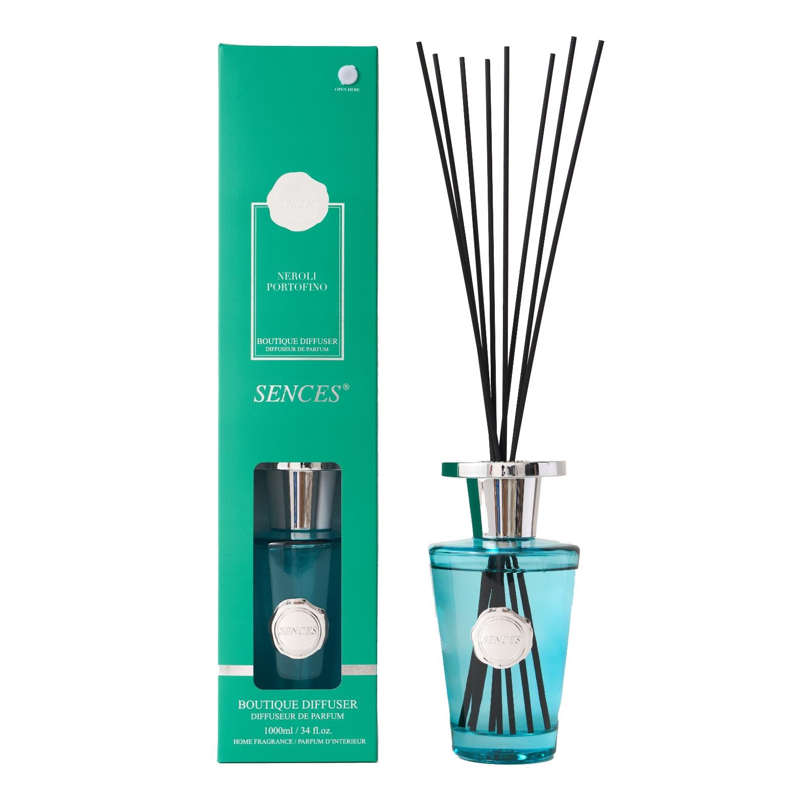 Sences 1000ml Reed Diffuser Neroli Portofino With 55cm Reeds