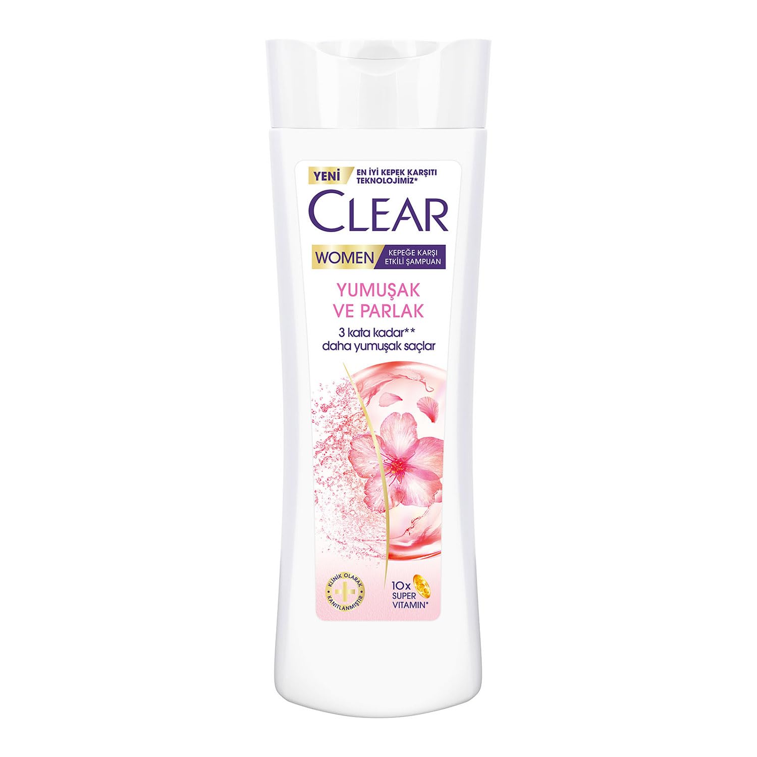 Clear Women Kepeğe Karşı Etkili Şampuan Yumuşak ve Parlak 350 ml