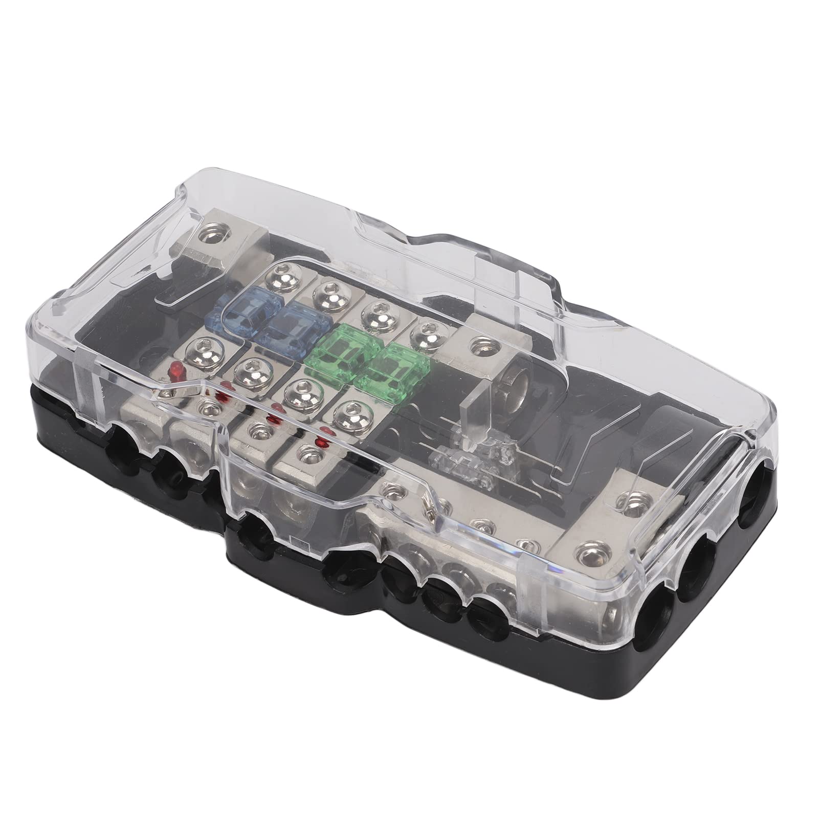 Buy Fuse Box, 4 Way Car Audio Fuse Block with LED Indicator for ATVs