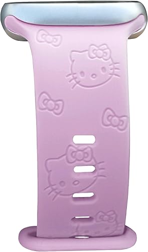 Miniatura 1 de Lindas correas grabadas de dibujos animados compatibles con Apple Watch Band de 1.929 in 1.772 in 1.732 in 1.654 in 1.614 in 1.575 in 1.496 in