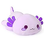 Onsoyours Cute Axolotl Plush, 19 Soft Large Stuffed Animal Salamander Big Plush Pillow, Kawaii Plushie Toy for Kids (Pruple Axolotl, 19)