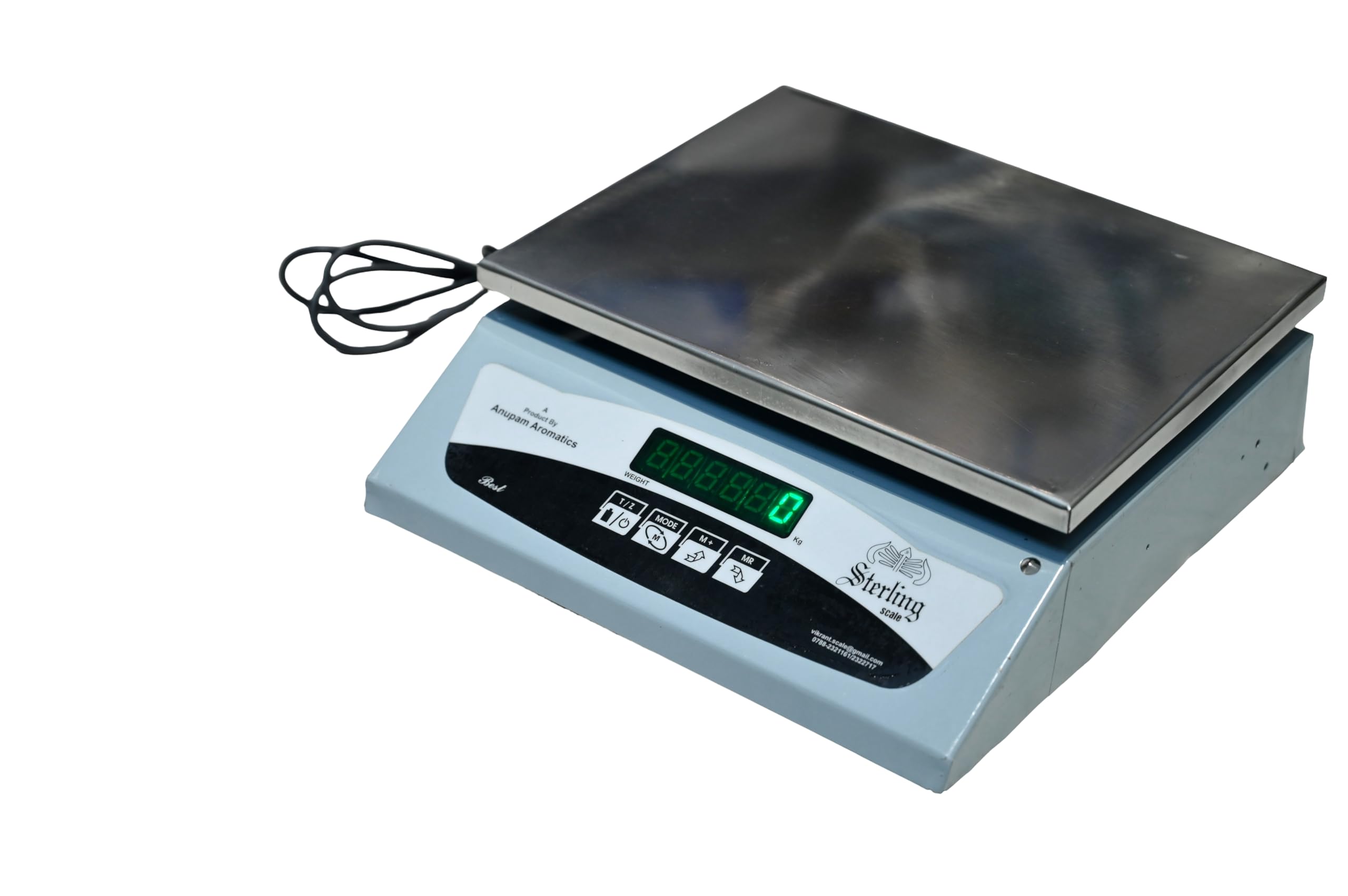 Digital Kitchen and Multipurpose Weighing Machine Capacity upto 40Kg with Direct Power Adapter, best suitable for 5-10kg weighing; Small Pan Size 21.5 x 17.5 cm (Not legal for commercial use)-picture-19