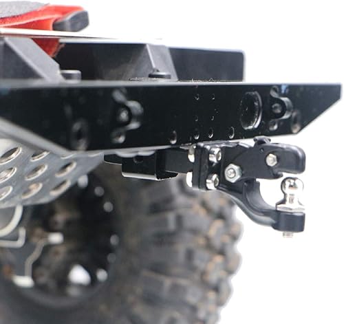 Miniatura 8 de Compartir Goo Metal 110 RC Enganche Remolque Gancho Simulación Escalada Grilletes De Remolque Compatible con Traxxas TRX-4 90046 90047 SCX10 110 RC