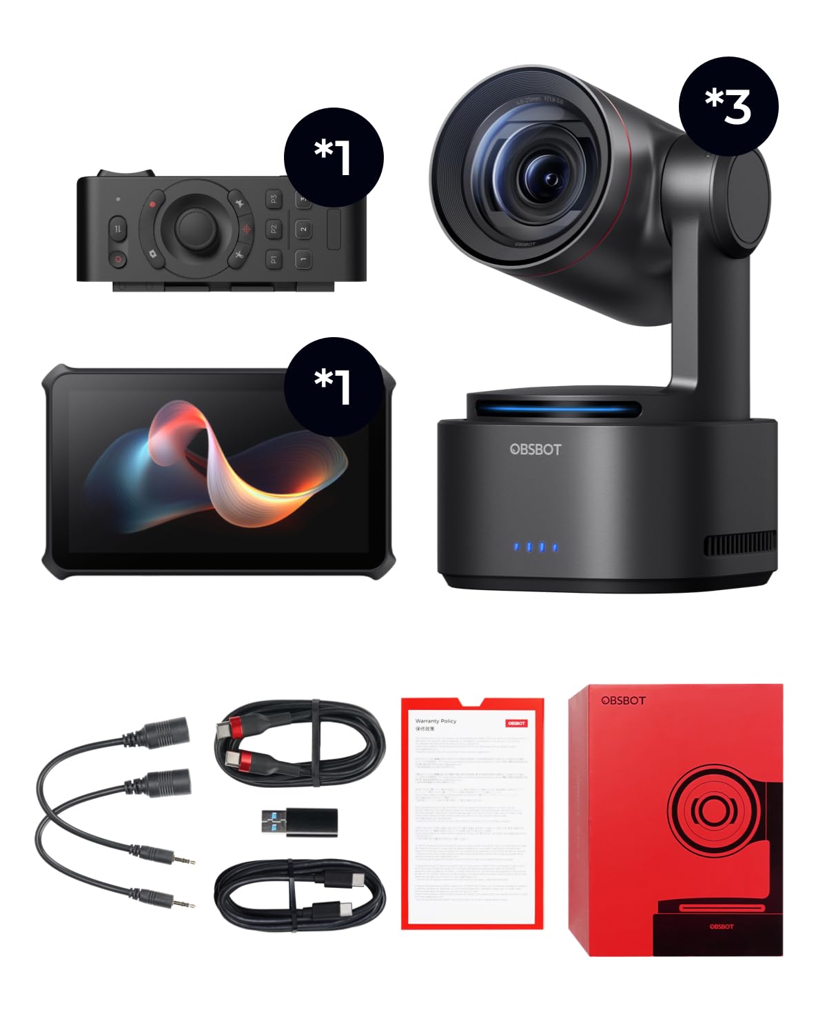Amazon.com : OBSBOT Tail 2 PTZR NDI Camera 4K Muticam Bundle with