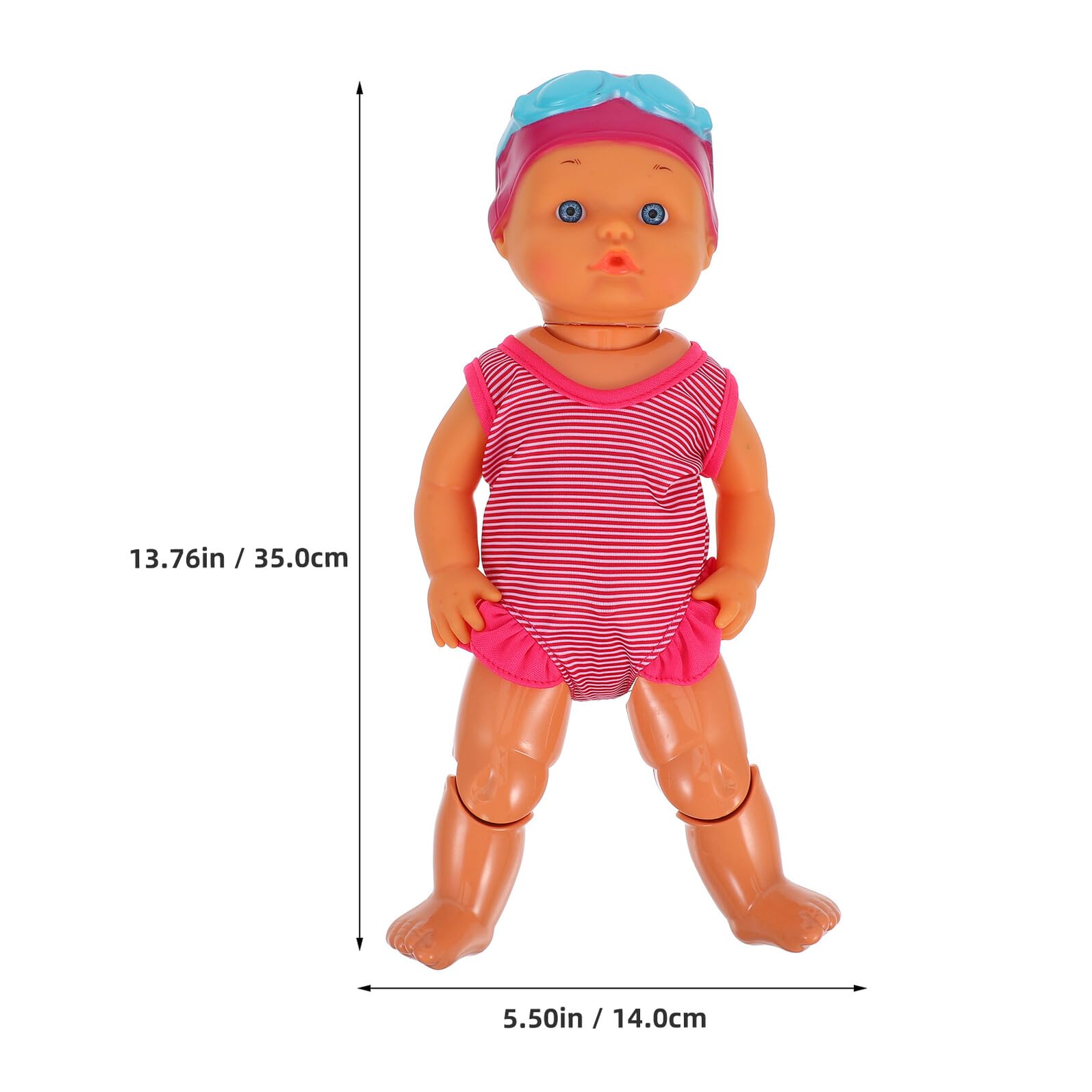 Abaodam Bambola Nuotatrice Elettrica, Giocattolo da Bagno Realistico Colori Vivaci, per Piscina e Momenti di Gioco Estivi