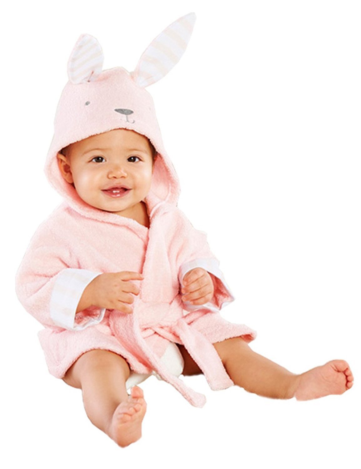 MIMY Baby Boys Bathrobe Sleepwear Tracksuit Thicken Cute Cartoon Animal Hooded Robe