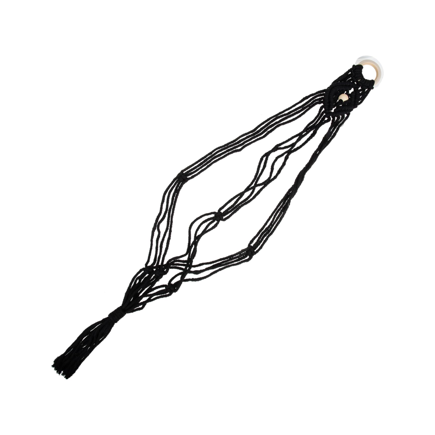 Abaodam Macrame Guitar Wall Mount Handwoven Ukulele Hanger for Easy Installation and Stable Support Durable Rope Decoration for Home Use