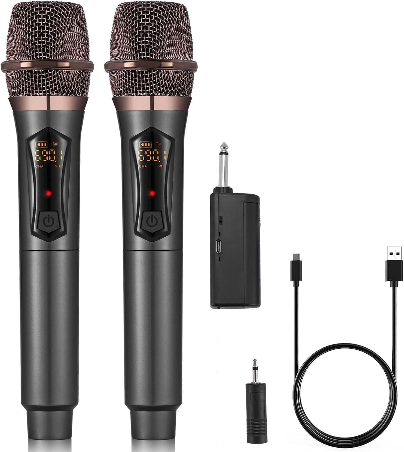 L-698DSP 20W Microphone Bluetooth Avec Haut-parleur Sans Fil Adapte A Une Qualite Sonore Amelioree Or Rose