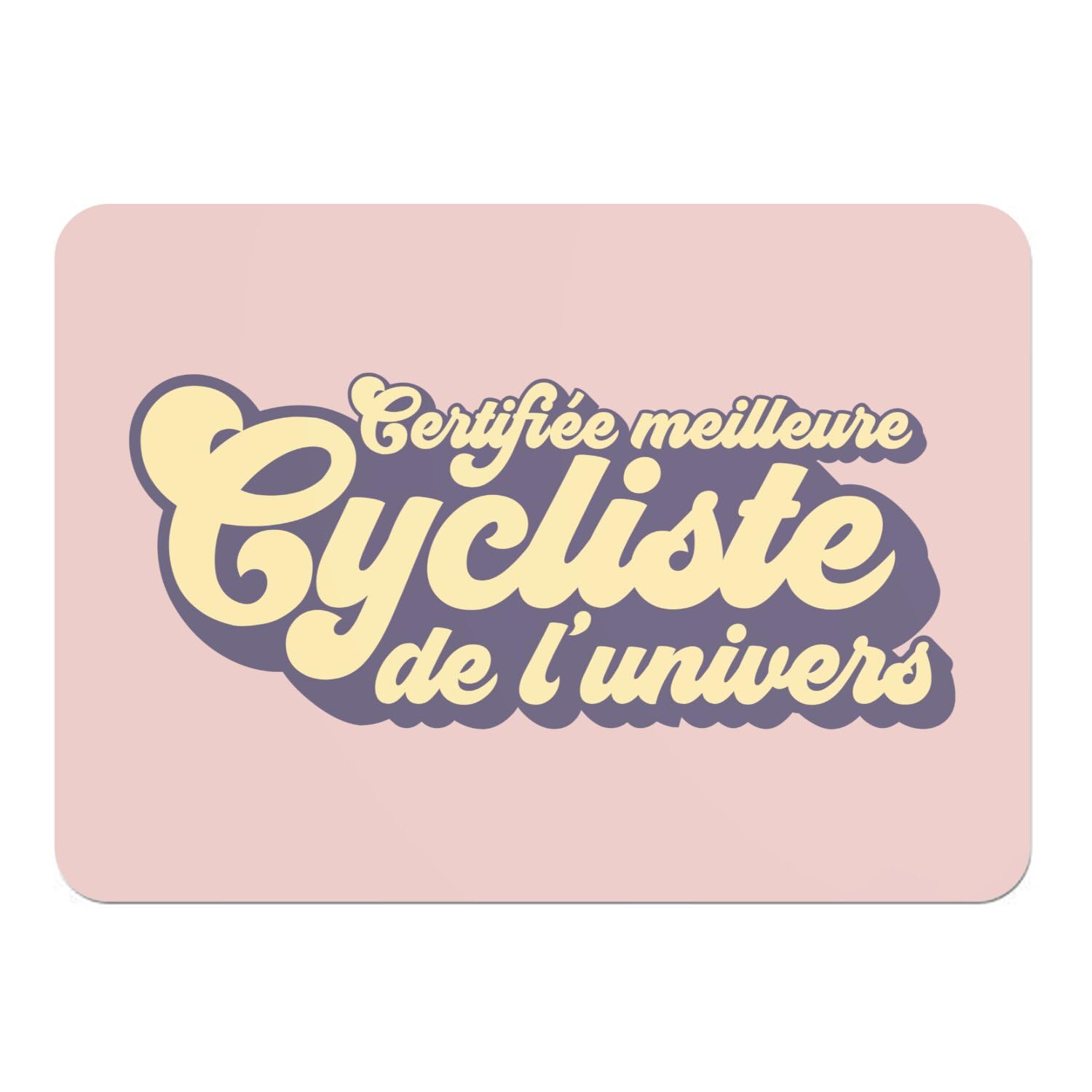Sets de table rose vélo souples avec dessous liège napperons grand format