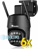 Amazon.co.jp: 【 2眼式レンズ 】 Ctronics 防犯カメラ 屋外 6倍