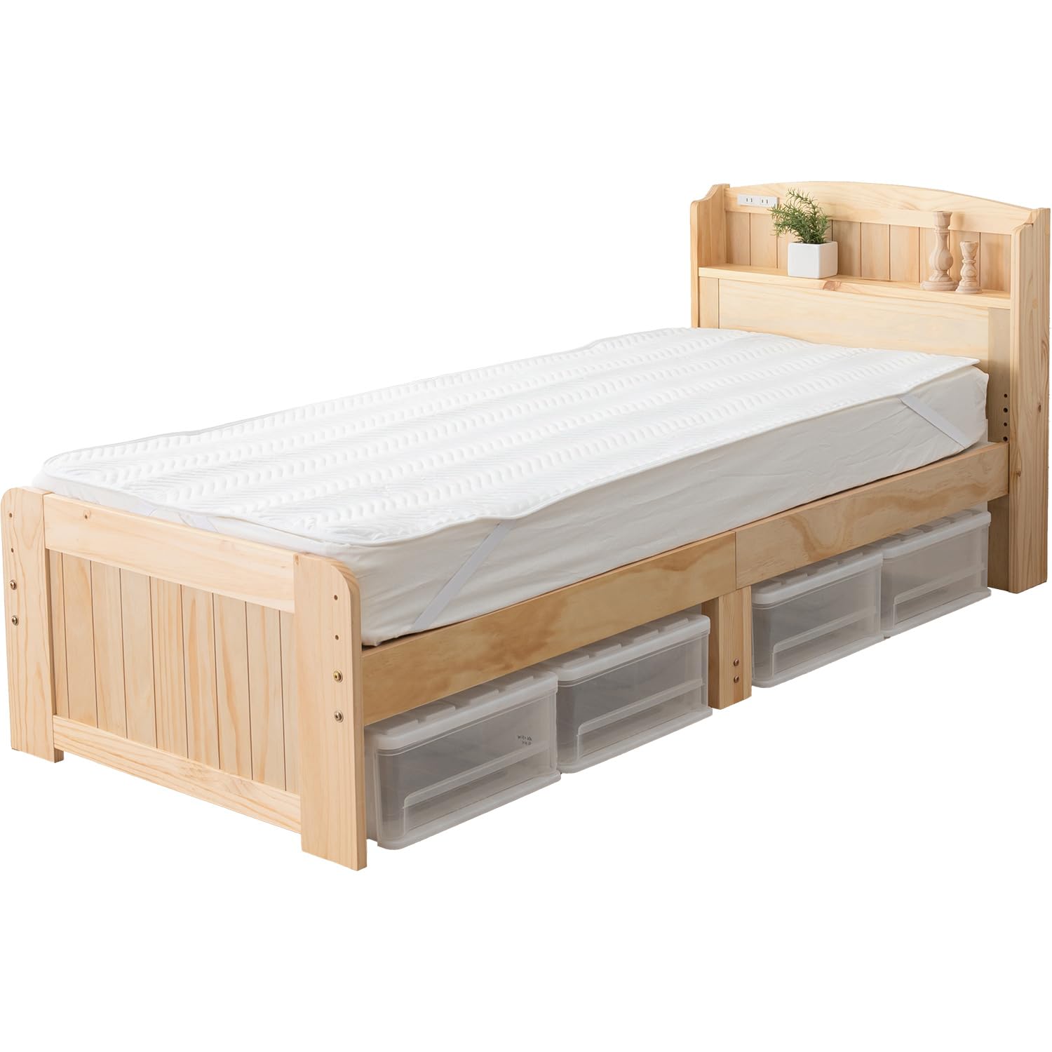 Amazon｜萩原 ベッド セミシングルショート すのこベッド ベッド