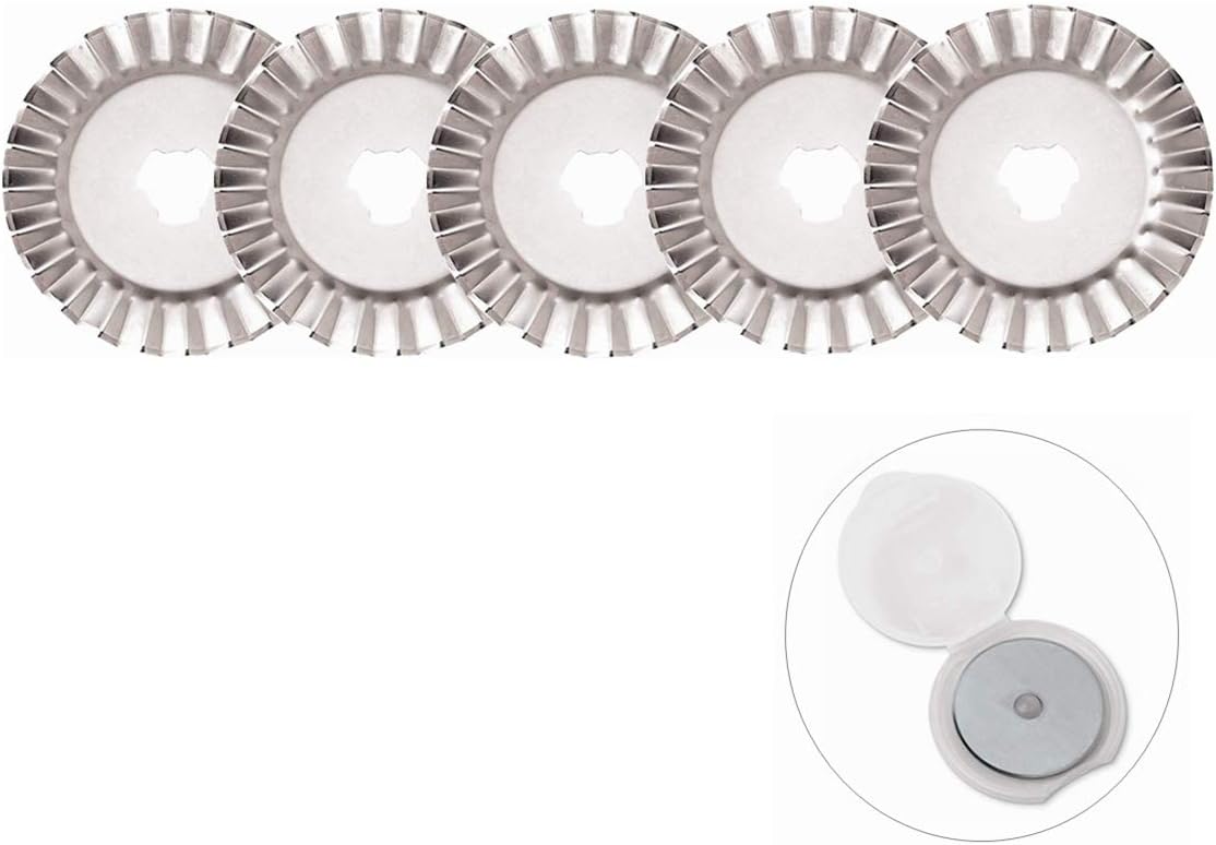 JOMOSART Rotary Cutter Blades Fits Olfa,Fiskars,DAFA,45mm/60mm Blades Rotary Cutter Replacement Blades for Quilting Scrapbooking Sewing Arts Crafts,Truecut Replacement for Quilting Fabric,Paper etc