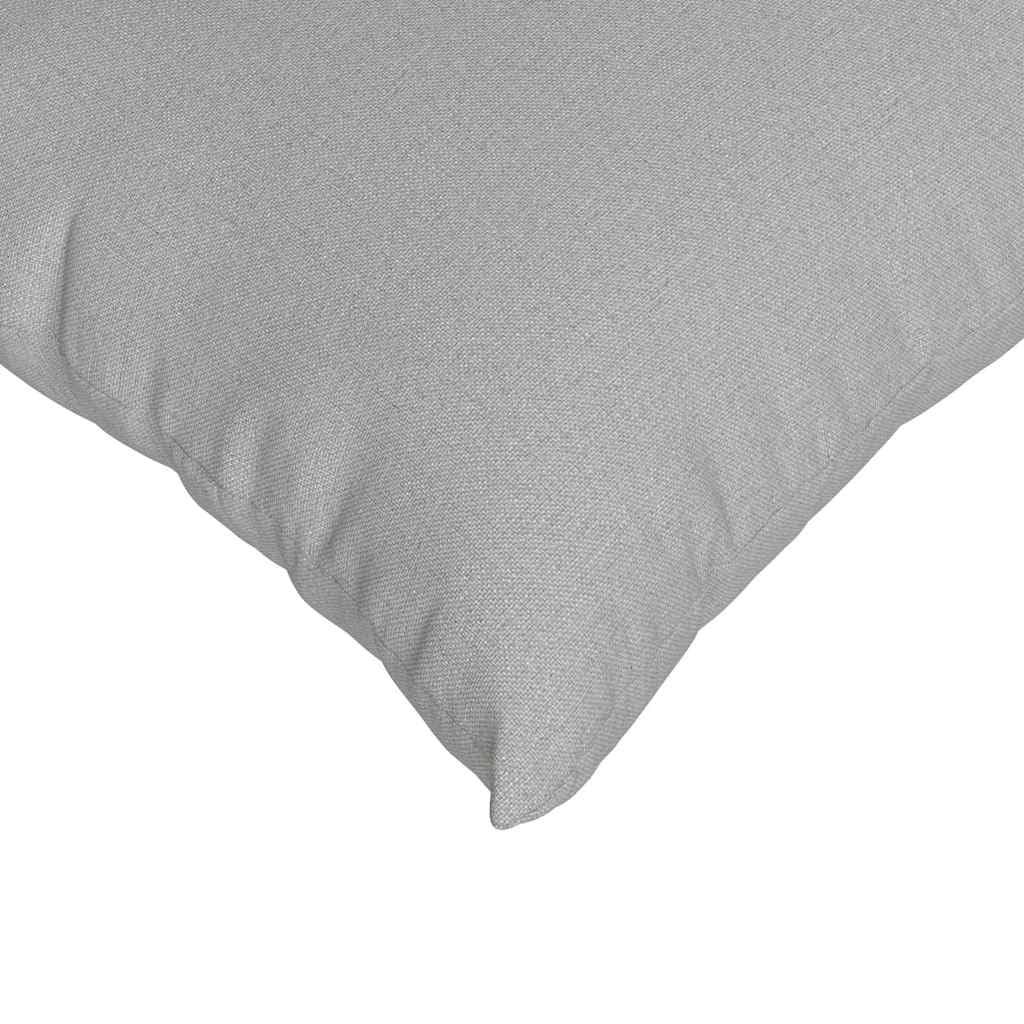2er Set Sofakissen 50x50 cm Wolkengrau - Moderne Dekokissen mit Füllung und abnehmbarem Bezug - Weiche Zierkissen aus Stoff für Wohnzimmer und Schlafzimmer