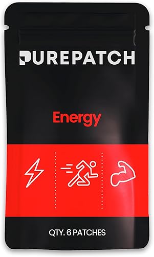 Pure Patch Performance Topical Nutrition Patch - Aminoácidos, mezcla de electrolitos, cafeína, energía y suplemento de recuperación activa, parche