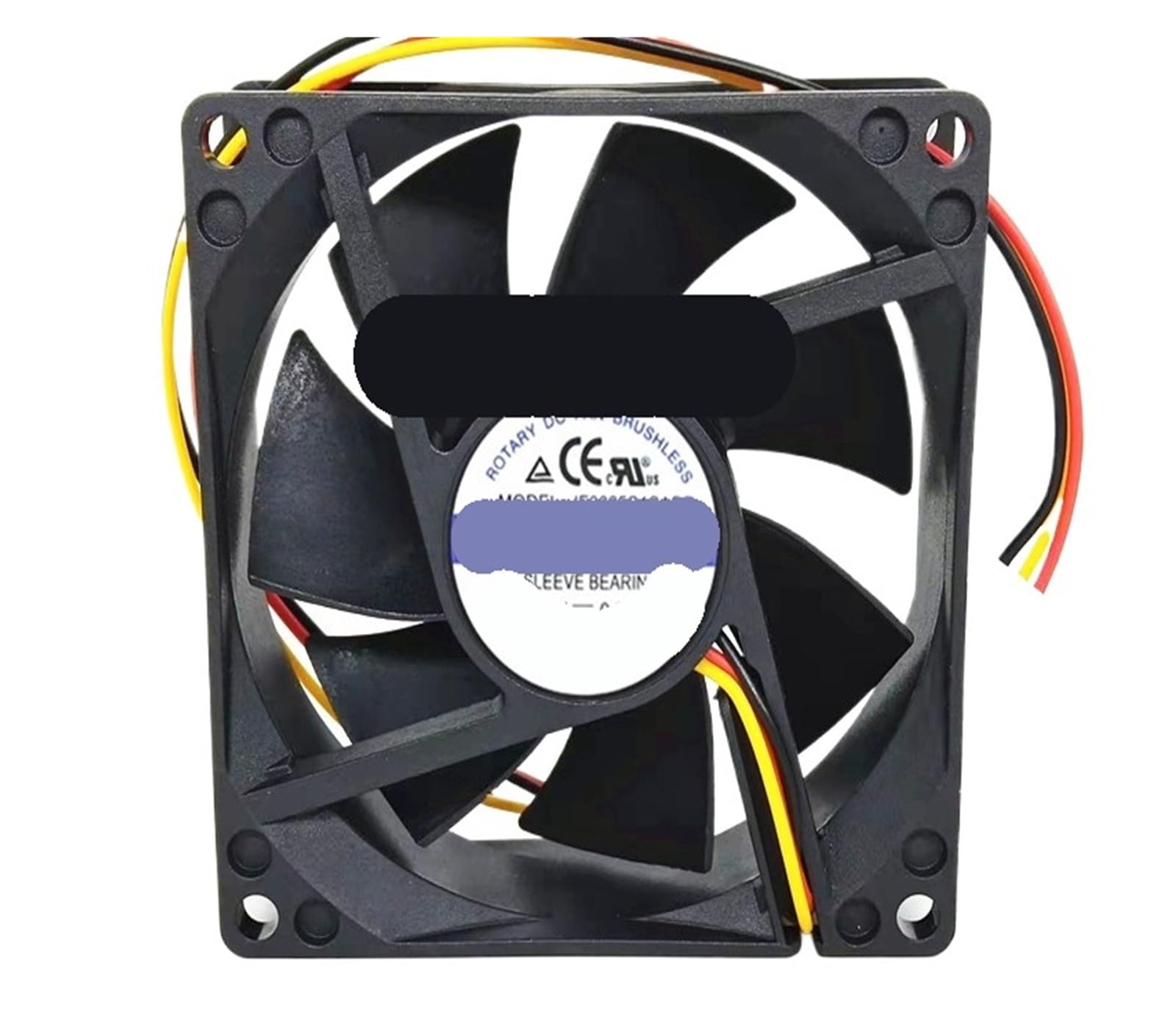 Ventilador JF0825S1SAPR de 12 V y 3 cables para refrigeración de componentes 80x80x25 mm