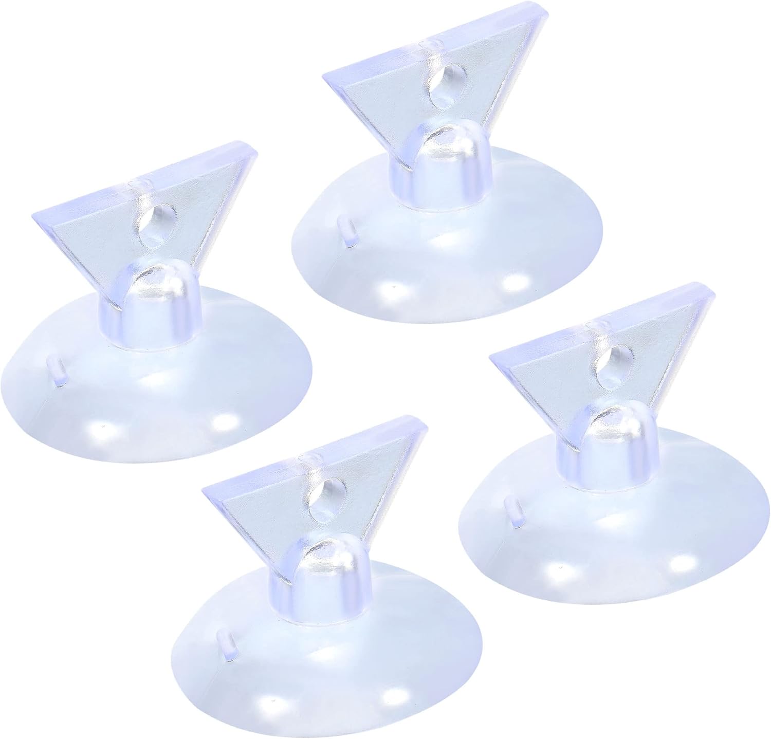 MECCANIXITY Bulb Changers, 35mm Dia. Suction Cup Light Lamp Replacing Tools for GU10 MR16 Bulbs, Clear PVC, Pack of 4