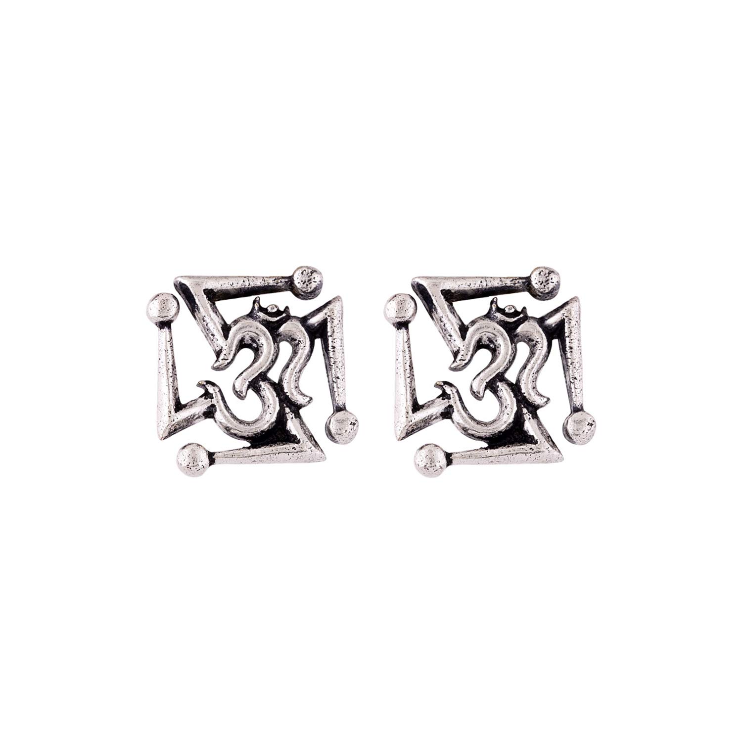 Voylla Aarambh Om-Swastika Ear Studs (B083GVK4NH) Amazon Price History, Amazon Price Tracker