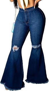 Sponsored Ad - Bell Bottom Jeans for Women Ripped High Waisted Classic Flared Pants