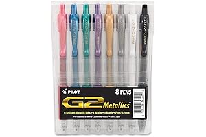Pilot G2 Metallics 0.7mm Iridescent Gel Pens - 8 Pack