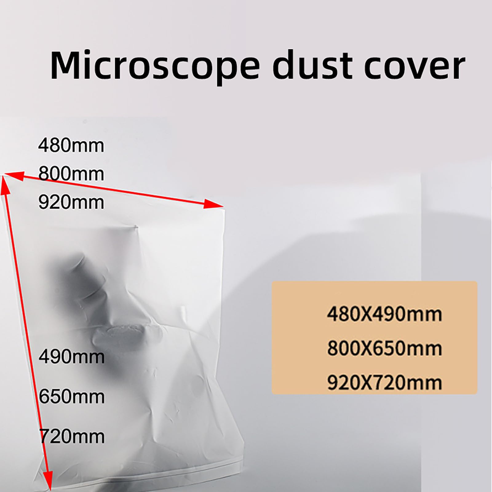 Housses de microscope résistantes à l'humidité - Étui de protection réutilisable pour lentilles de laboratoire