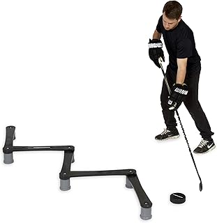 Winnwell Hockey Basic Stickhandling Aid - Stick Handling Trainer Suitable for On & Off Ice, Improve Puck Control & Coordination Passing Aide | Training Equipment Made for Kids & Adult Hockey Players